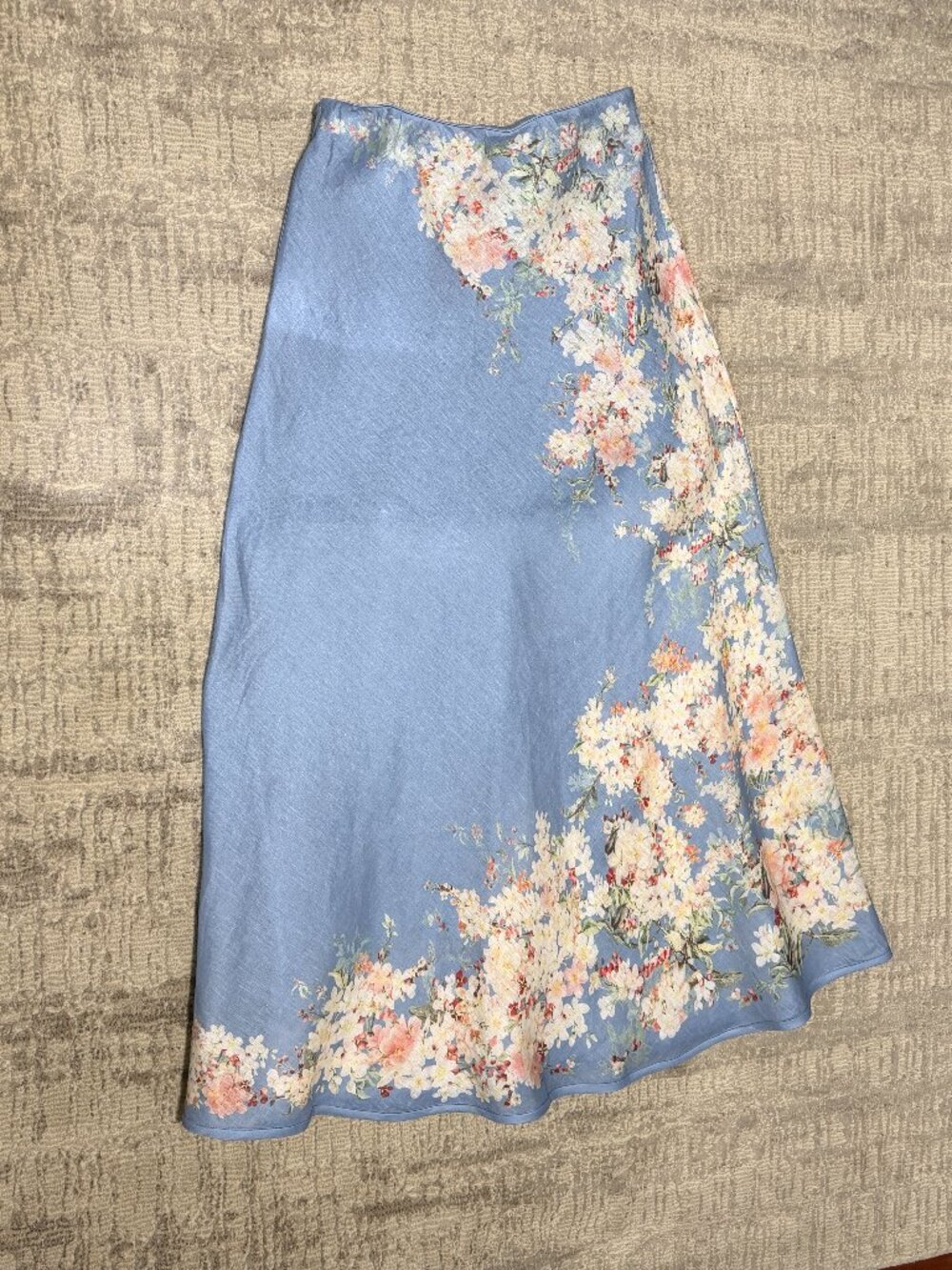 Zimmermann Cascadian Bisa floral-print linen skirt 2 US 6-8 - Picture 4 of 12